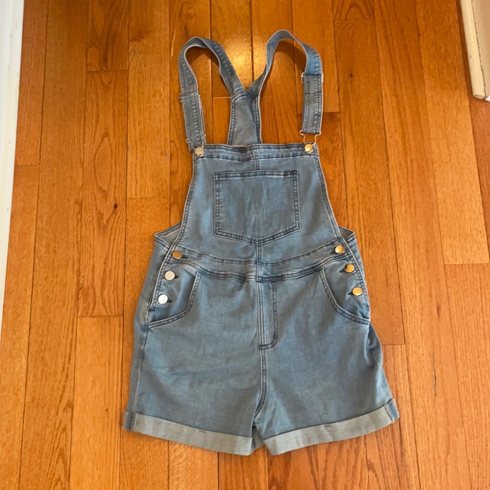 Blue short overalls, never worn!